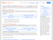 Tablet Screenshot of bankcodeifsc.com